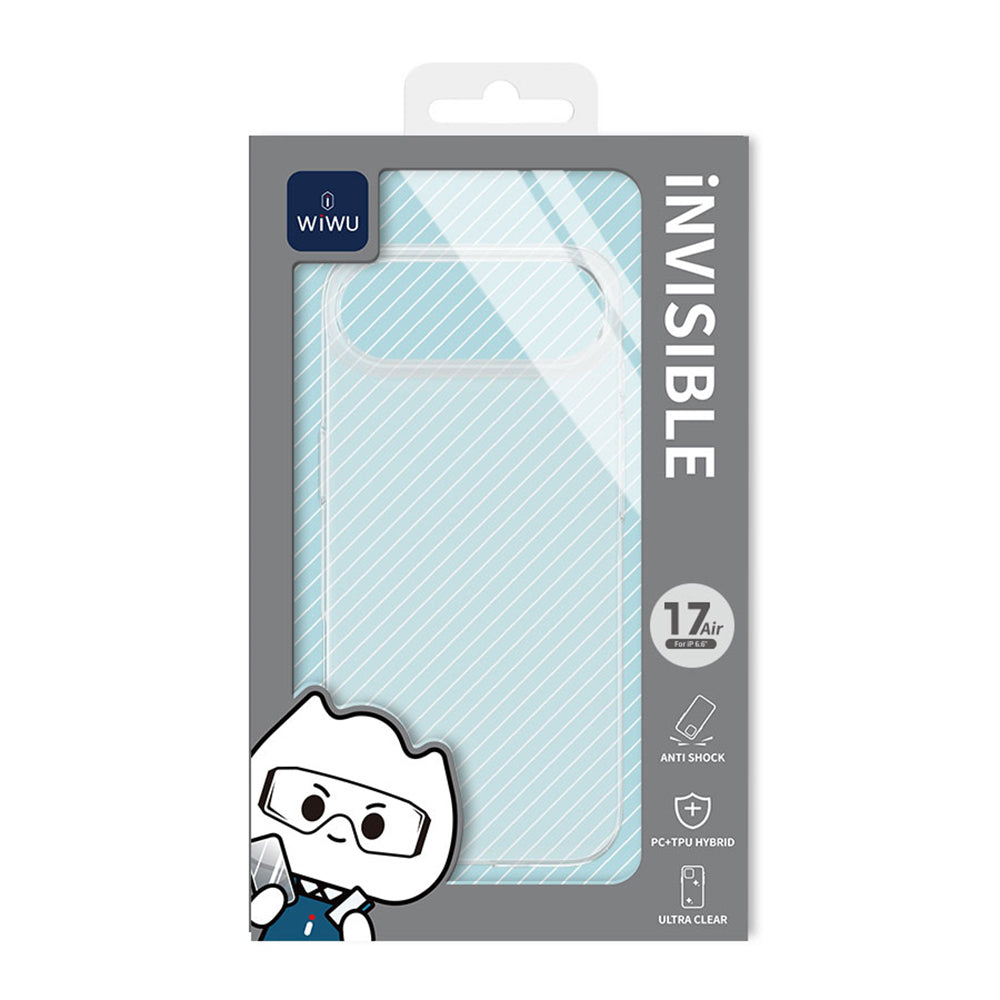 Wiwu YXK-206 iPhone 17 Air Invisible Sert PC Telefon Kılıfı Wiwu YXK-206 iPhone 17 Air Invisible Sert PC Telefon Kılıfı